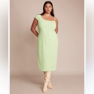 11 Honore Solange Midi Dress in Paradise Green Size 20